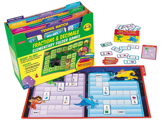 Fractions & Decimals Folder Game Library - Gr. 4-5 - US 7537