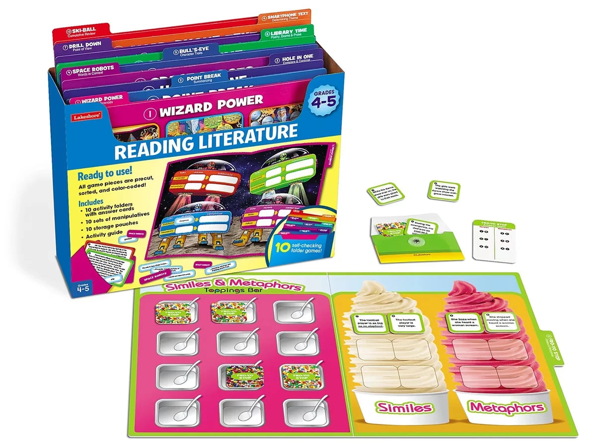 Reading Literature Folder Game Library - Gr. 4-5 - US 2247
