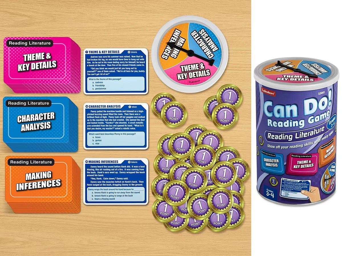Can Do! Reading Literature Game - Gr. 3-4 - US 5897