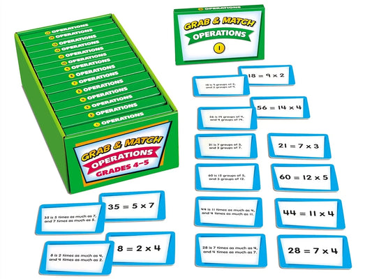 Grab & Match Leveled Operations Quickies - Gr. 4-5 - US 1736