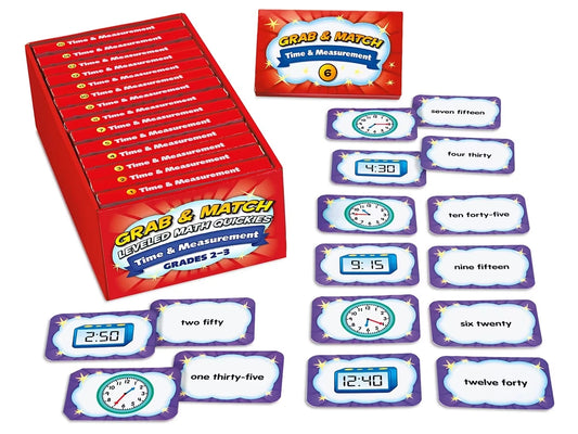Grab & Match Leveled Time & Measurement Quickies - Gr. 2-3 - US 6819