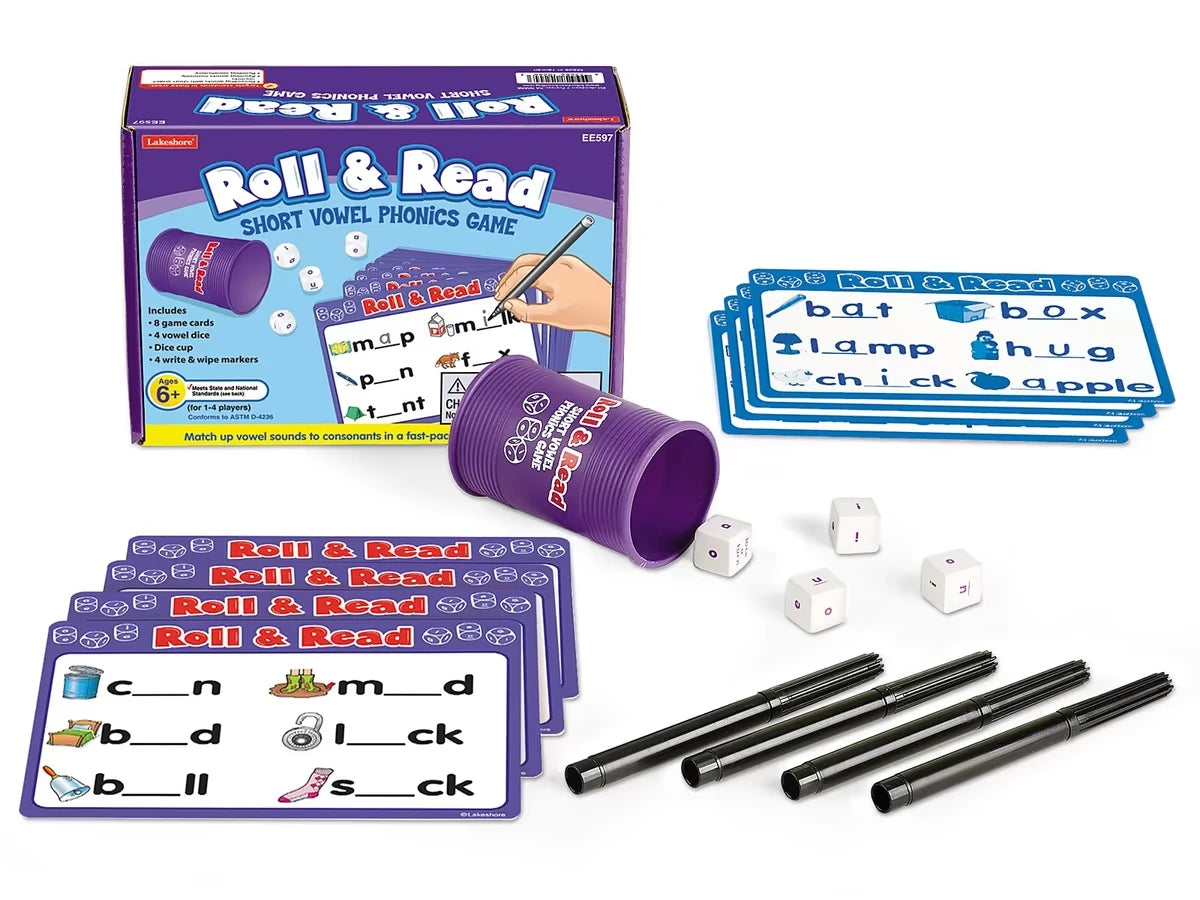 Roll & Read Short Vowel Game - US 4377