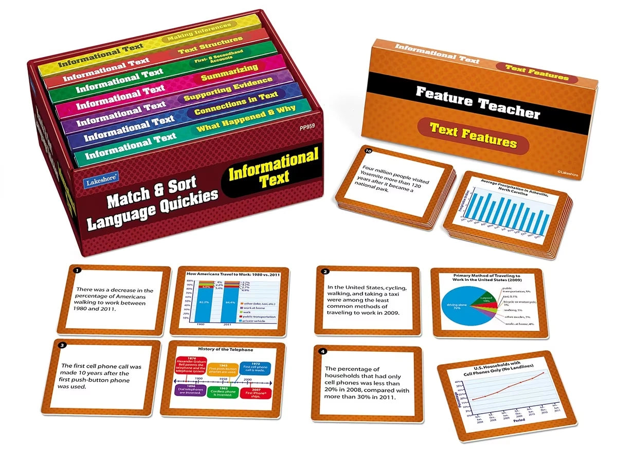 Match & Sort Informational Text Quickies - Gr. 4-5 - US 1692