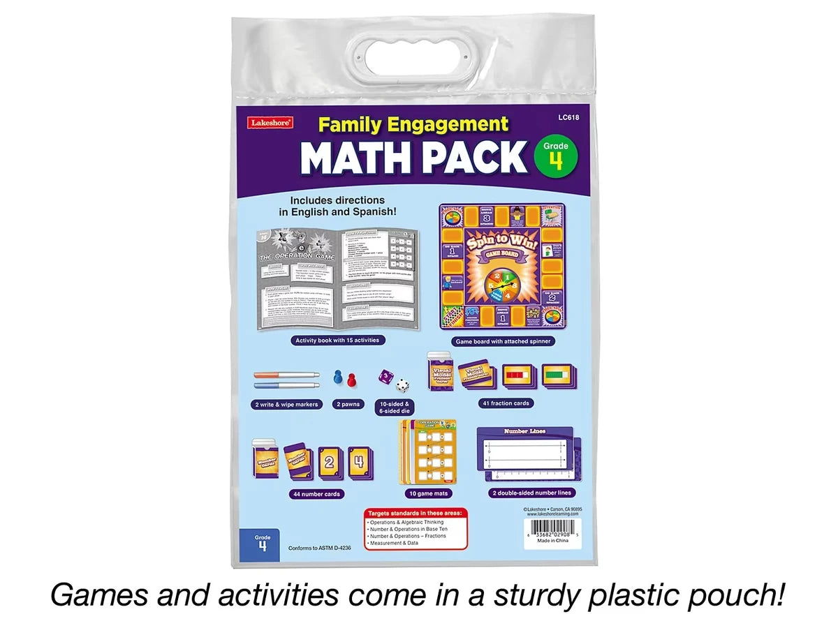 Family Engagement Math Pack - Gr. 4 - US 1634