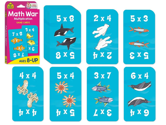 Math War: Multiplication Game Cards - US 9349