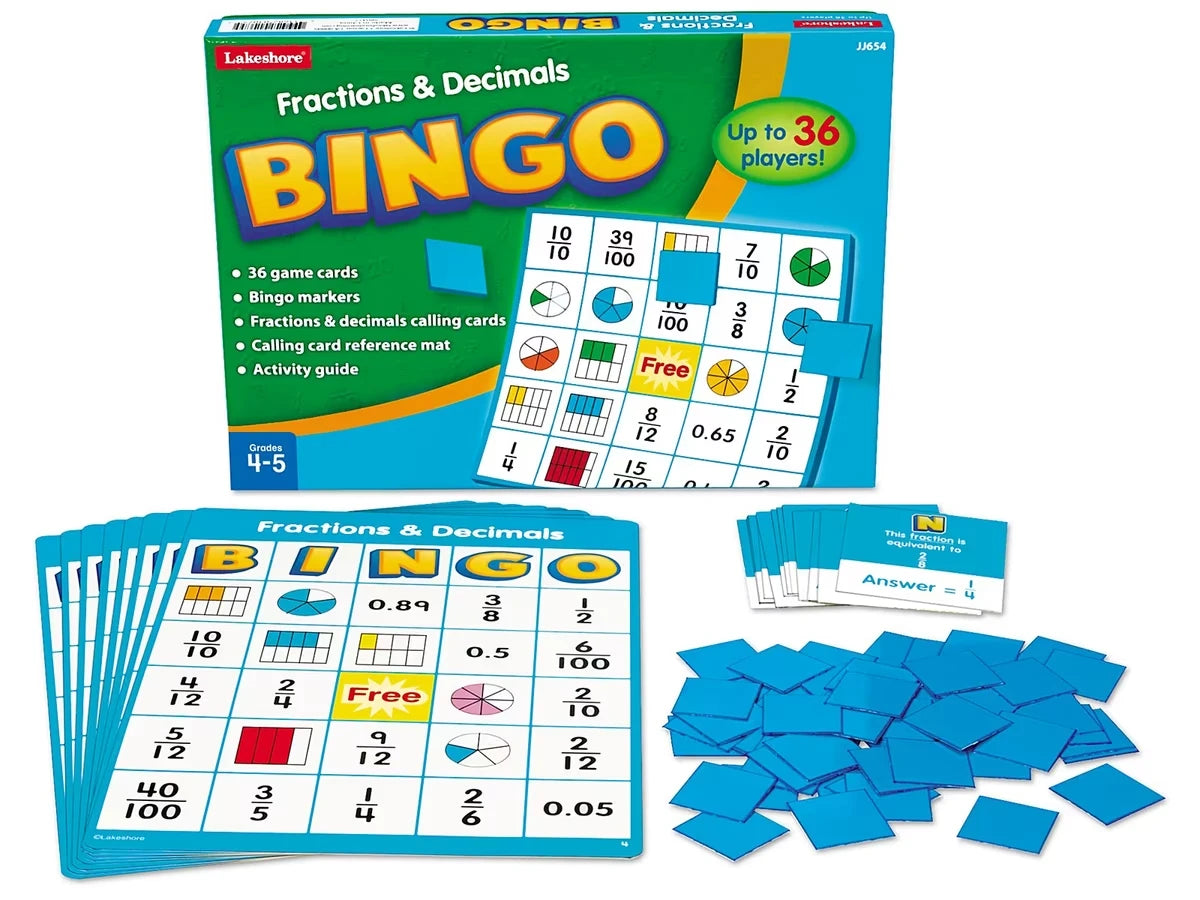 Fractions & Decimals Bingo - US 4663