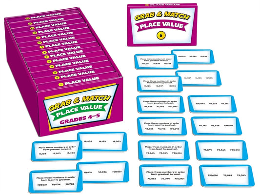 Grab & Match Leveled Place Value Quickies - Gr. 4-5 - US 1246