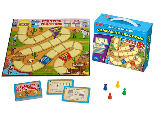 Comparing Fractions Grab & Play Game - Gr. 3-4 - US 3896