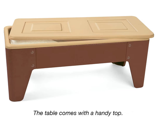Toddler Two-Station Sand & Water Table - Natural Colors - US 9691