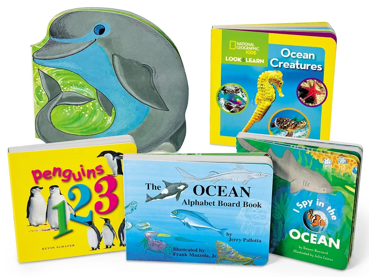 Ocean Animals Board Book Library - US 1174