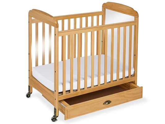 Heavy-Duty Safety Crib with Drawer - US 6293