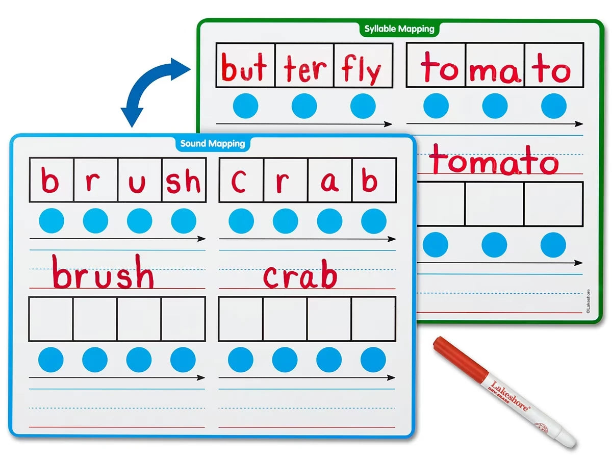 Word Mapping Write & Wipe Boards - US 3848