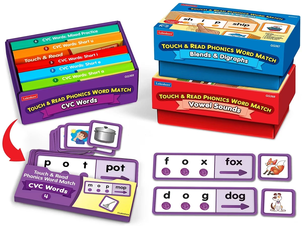 Touch & Read Phonics Word Match - Complete Set - US 5437
