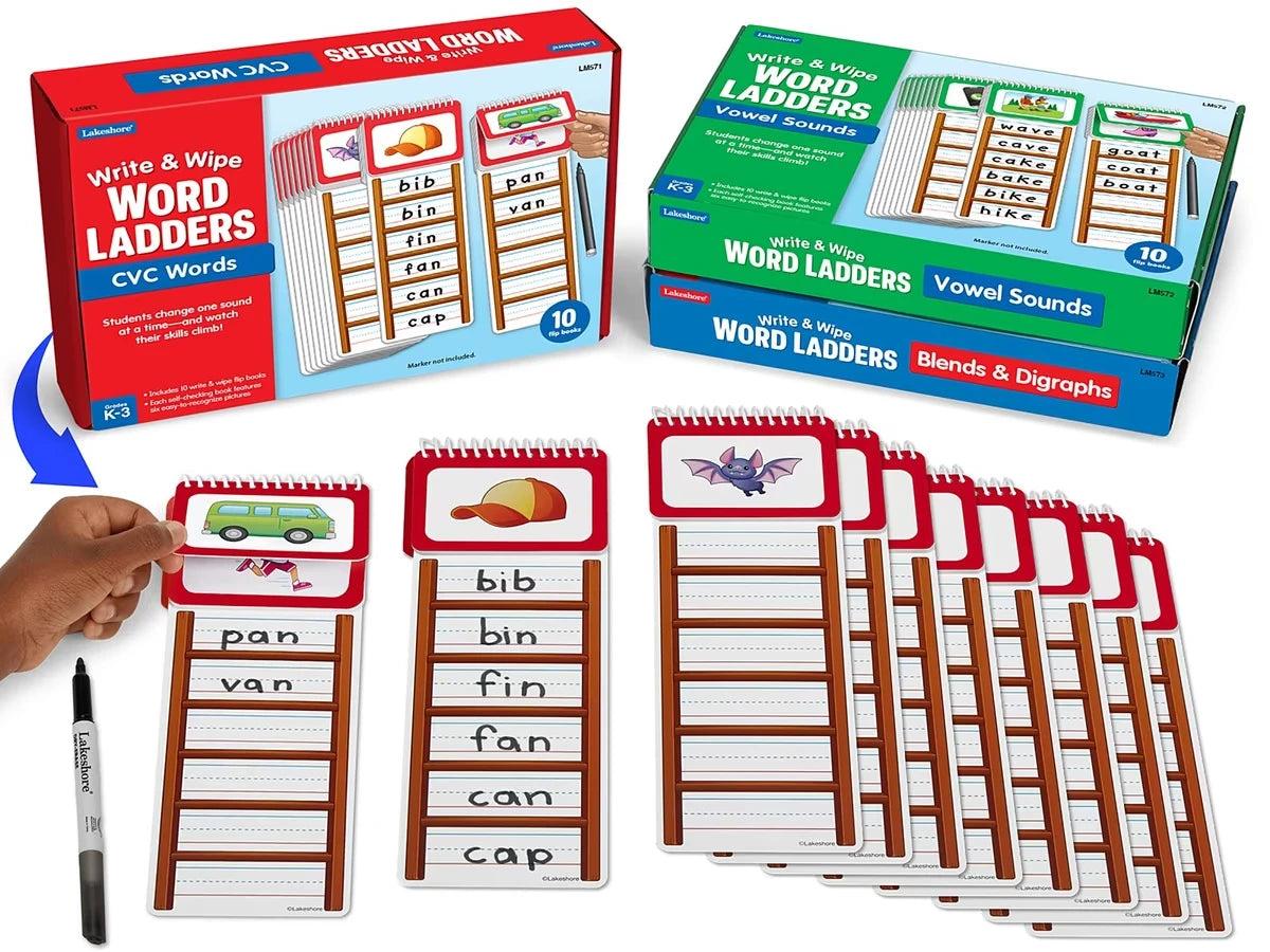 Write & Wipe Word Ladders - Complete Set - US 5530