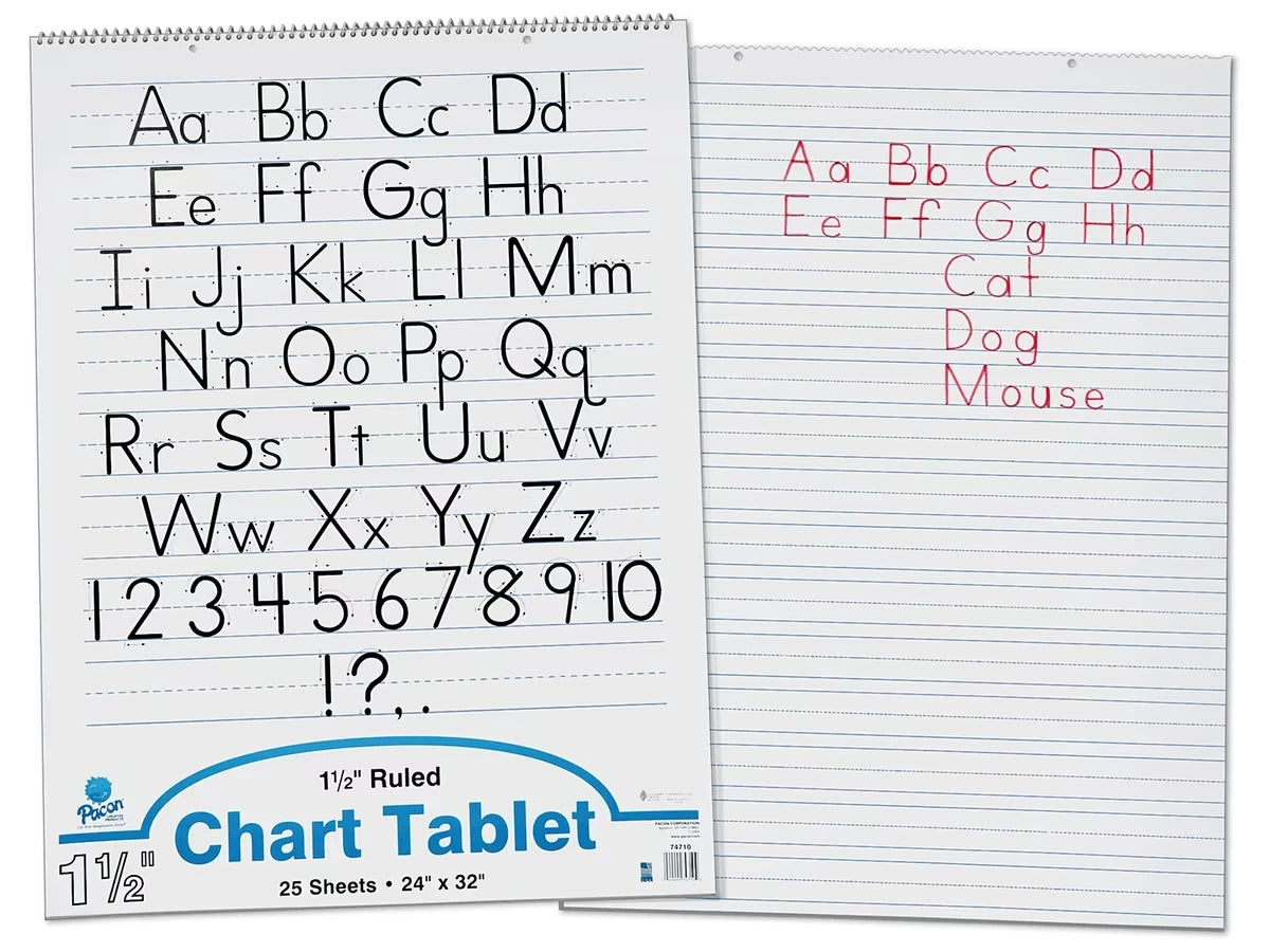 1 1/2" Ruled Chart Tablets - US 6322