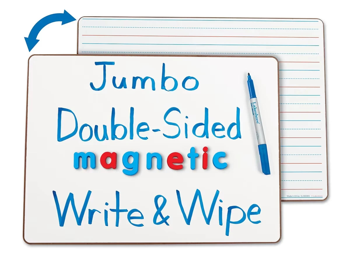 Jumbo Double-Sided Magnetic Write & Wipe Board - US 4736