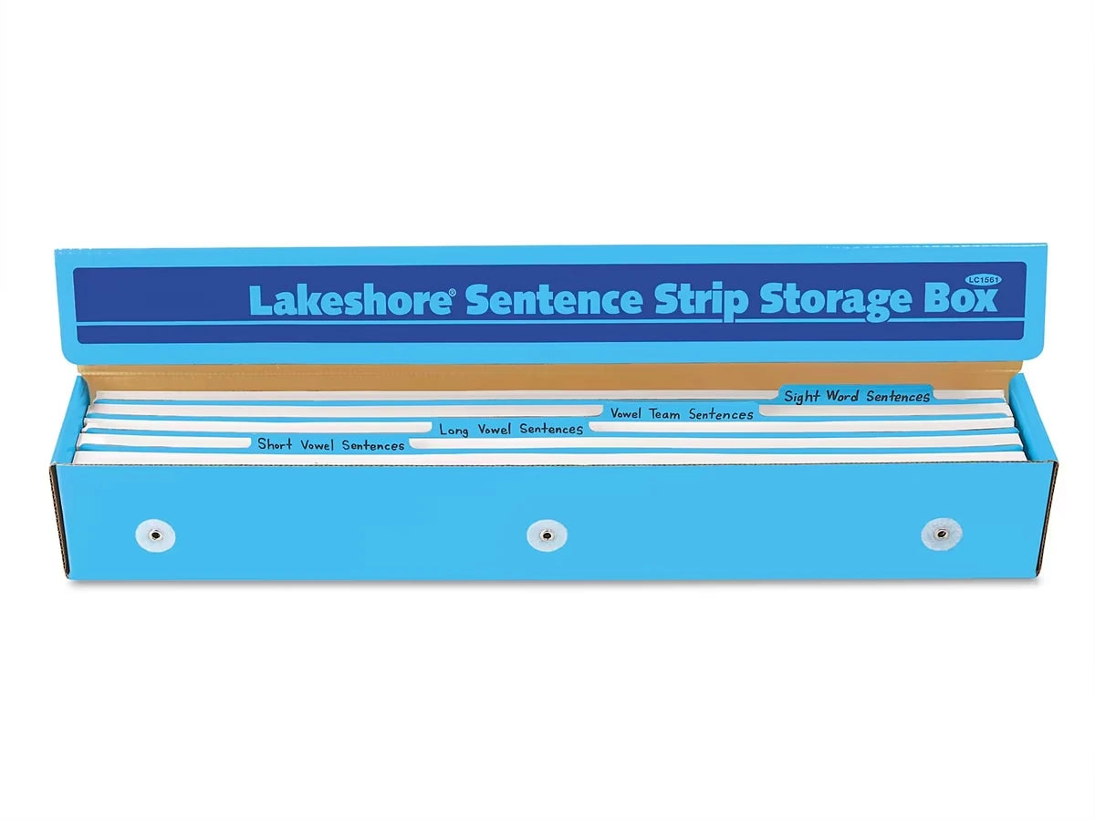 Sentence Strips Storage Box - US 6845