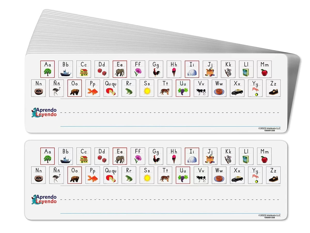 Alphabet Sounds Desk Strips (Spanish) – Set of 36 - US 9280