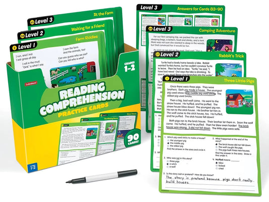 Reading Comprehension Practice Cards - Gr. 1-2 - US 9569