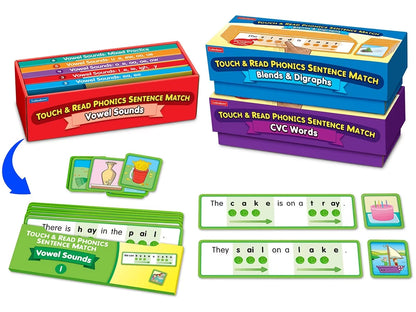 Touch & Read Phonics Sentence Match - Complete Set - US 3373