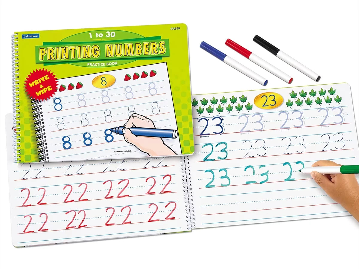 Printing Numbers Practice Book - US 8365