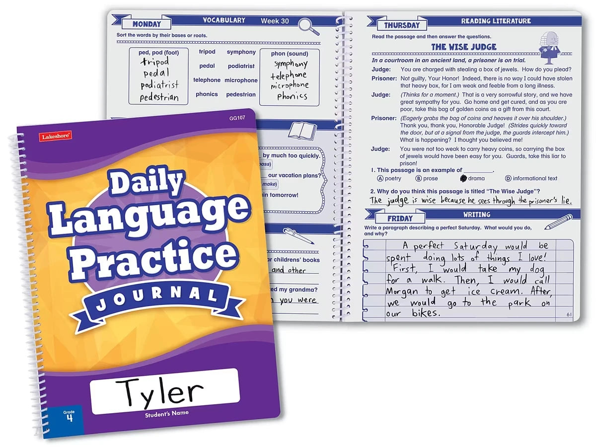 Daily Language Practice Journal - Gr. 4 - US 9263