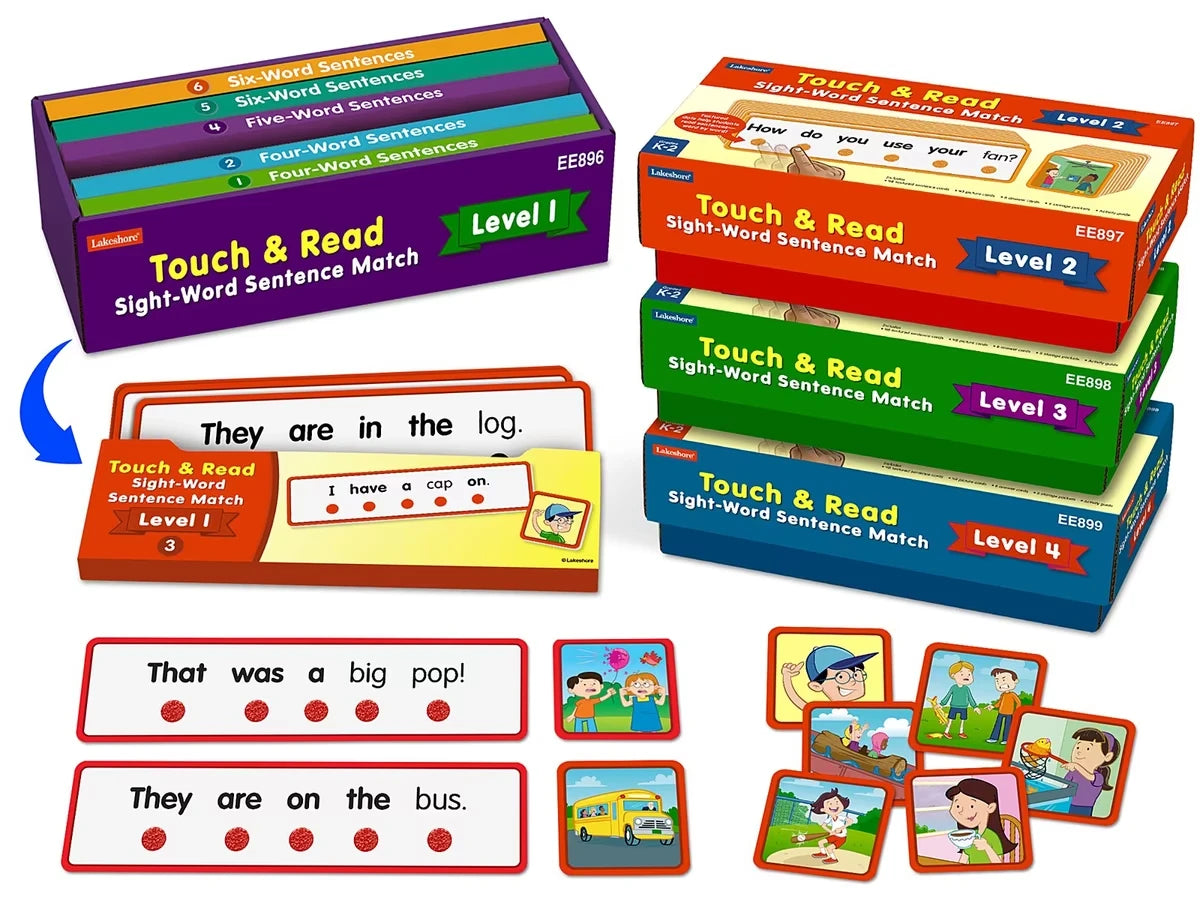 Touch & Read Sight-Word Sentence Match - Complete Set - US 4083
