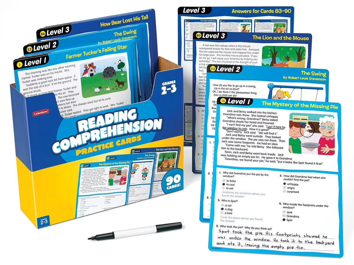 Reading Comprehension Practice Cards - Gr. 2-3 - US 2758