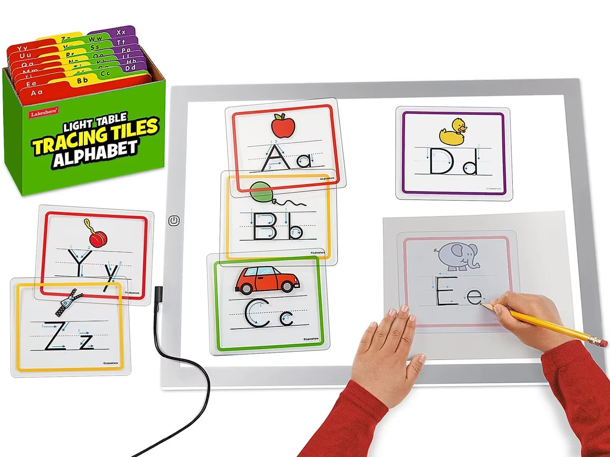 Light Table Alphabet Tracing Tiles - US 5394