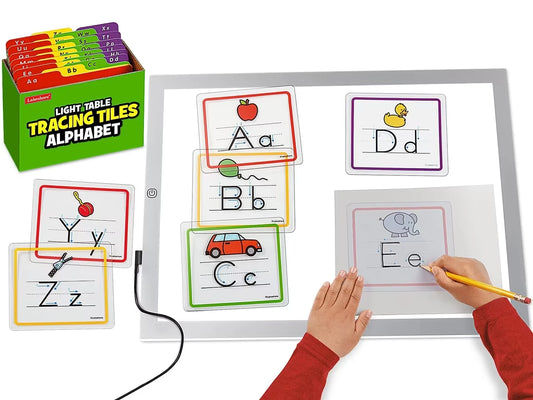 Light Table Alphabet Tracing Tiles - US 5394