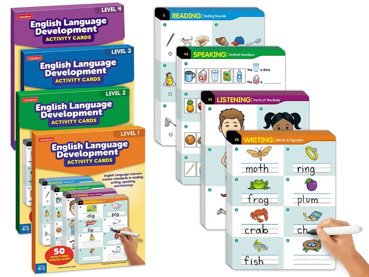 English Language Development Activity Cards - Complete Set - US 9287