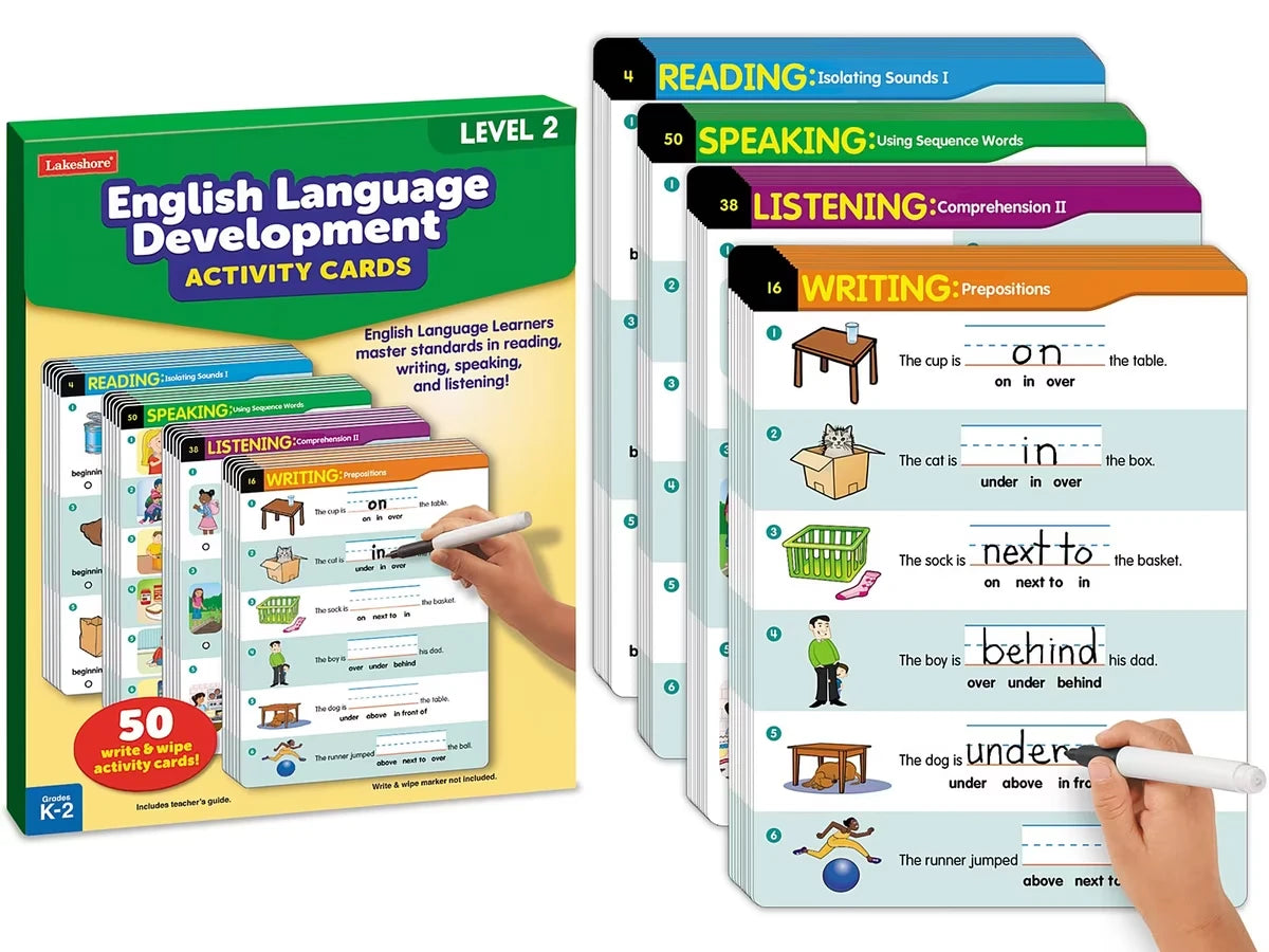 English Language Development Activity Cards - Level 2 - US 3669