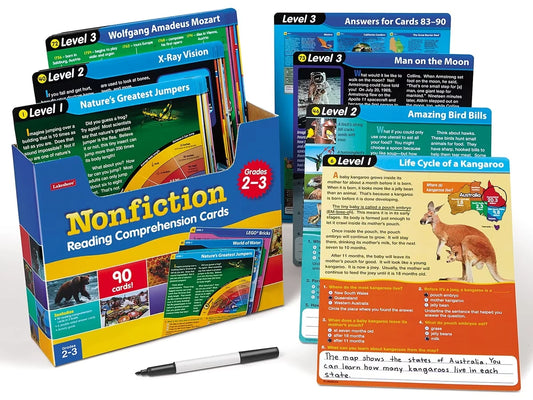 Nonfiction Reading Comprehension Practice Cards - Gr. 2-3 - US 2286