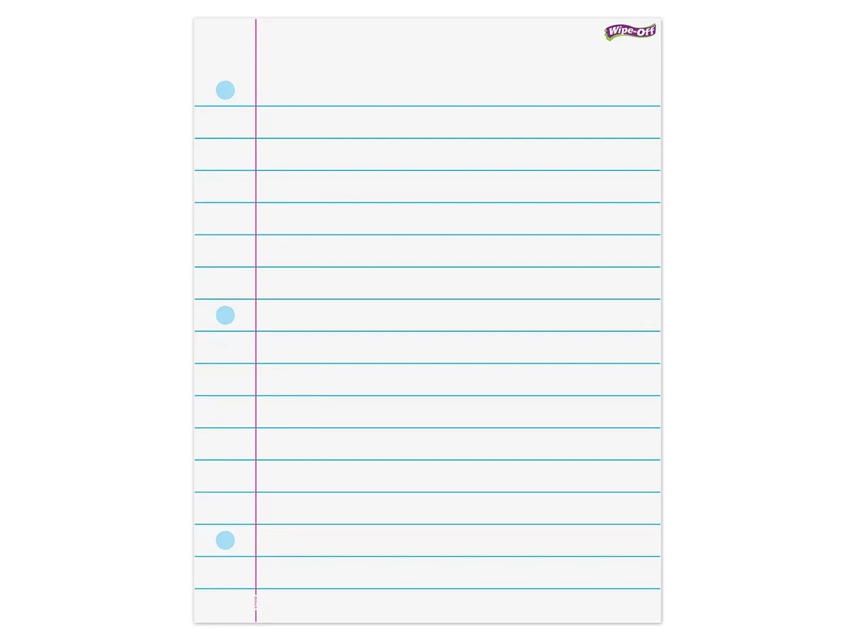 Giant Write & Wipe Notebook Pages - US 1955