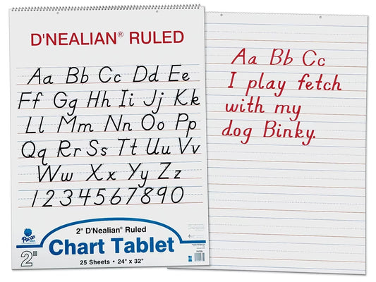 2" D`Nealian Ruled Chart Tablet - US 7276