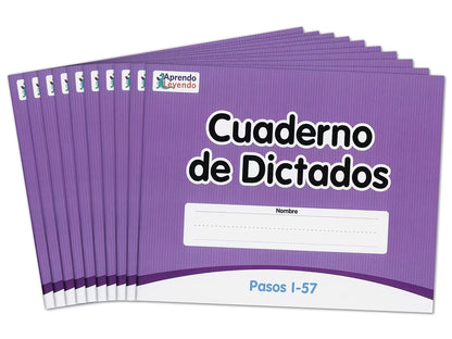Levels 1-57 Spanish Dictation Books – Set of 10 - US 2491