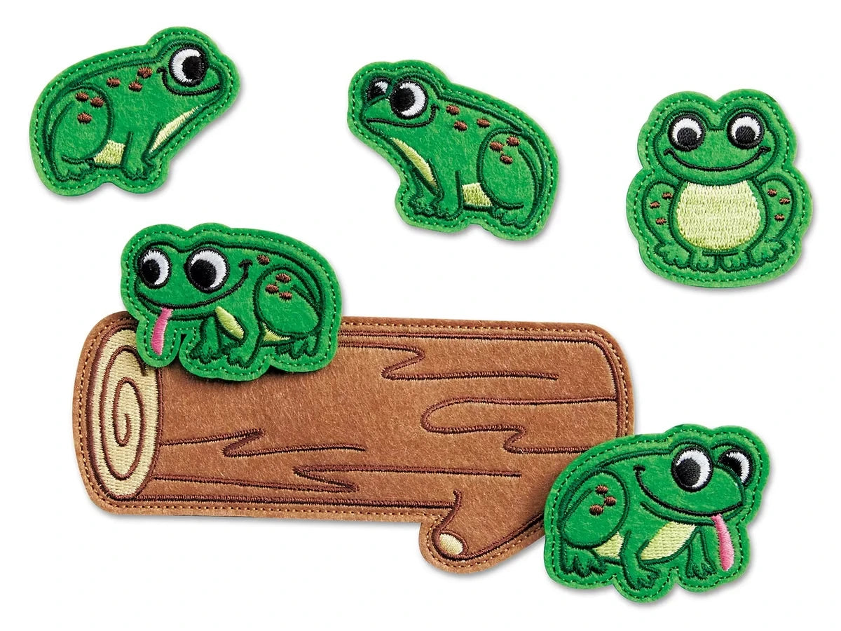 Five Green & Speckled Frogs Storytelling Puppets - US 2187