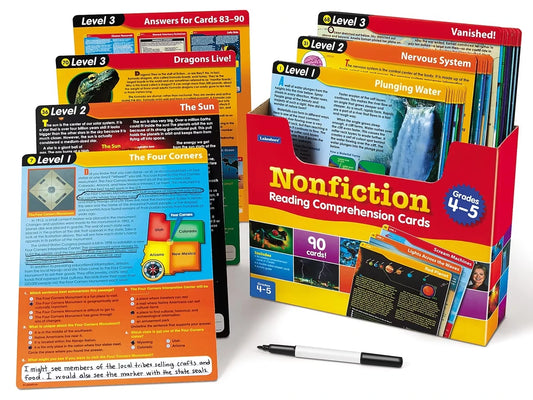 Nonfiction Reading Comprehension Practice Cards - Gr. 4-5 - US 4059