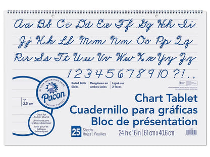 1" Ruled Chart Tablets - US 8493