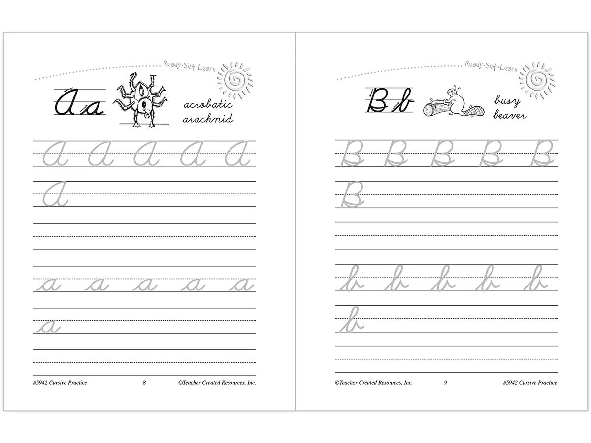 Cursive Writing Practice Workbook - US 8621