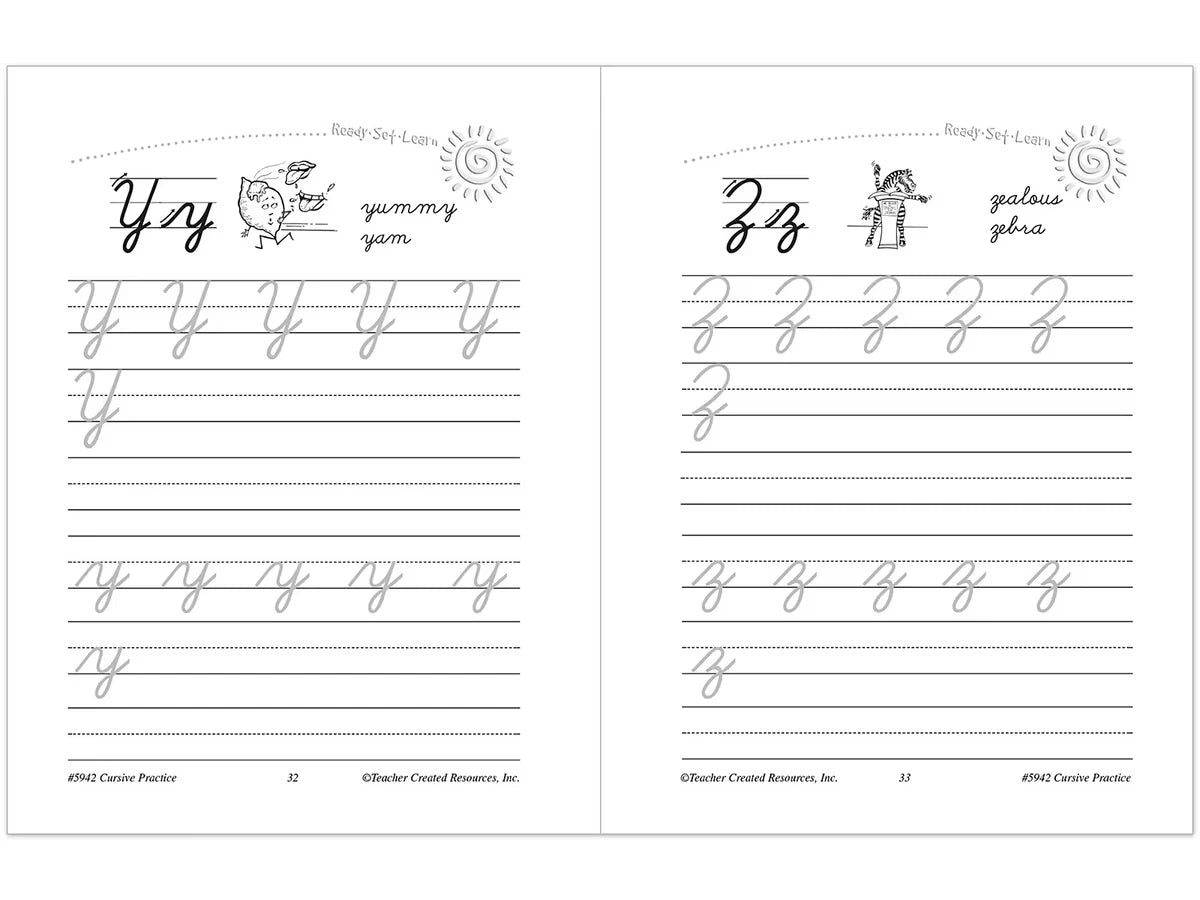 Cursive Writing Practice Workbook - US 8621