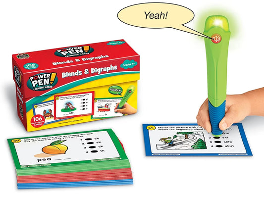 Blends & Digraphs Power Pen!® Quiz Cards - US 7612