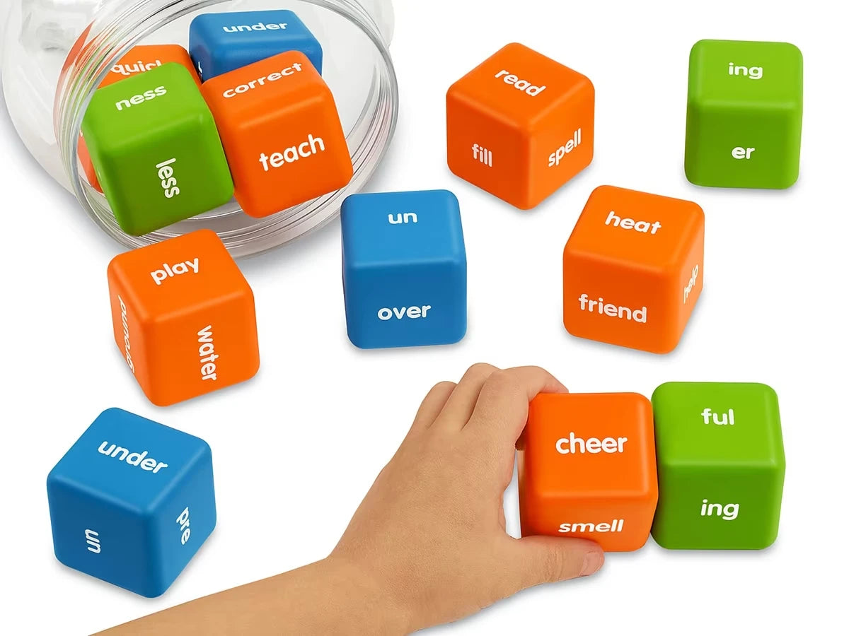 Prefixes & Suffixes Giant Activity Dice - US 4475