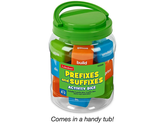 Prefixes & Suffixes Giant Activity Dice - US 4475