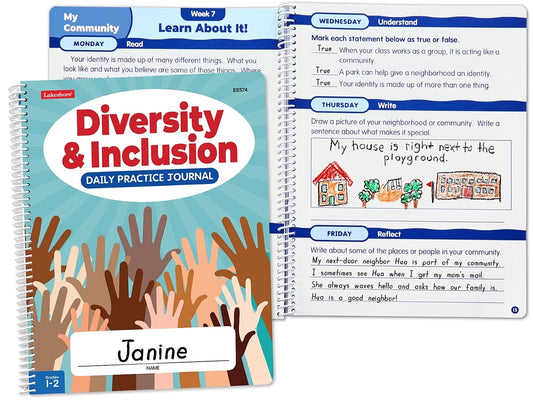 Diversity & Inclusion Daily Practice Journal - Gr. 1-2 at Lakeshore Learning - US 2987