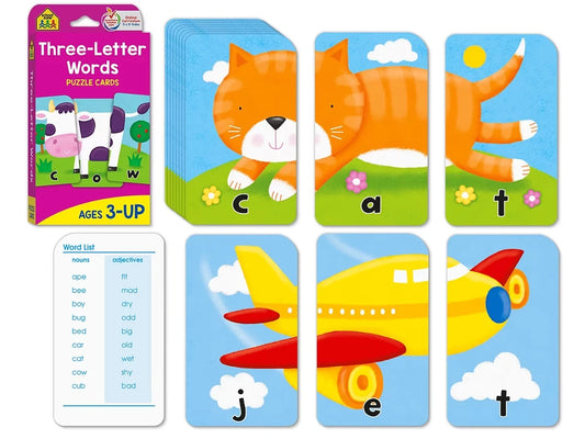 3-Letter Words Puzzle Cards - US 5753