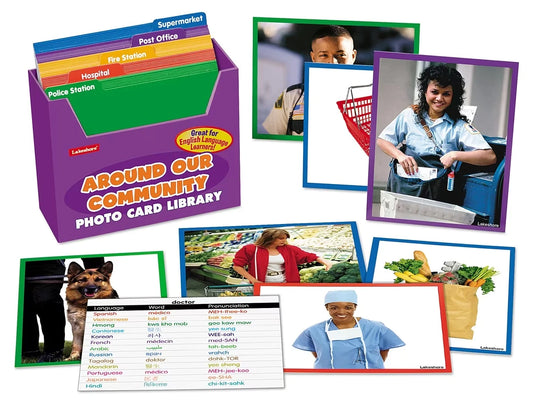 Around Our Community Vocabulary Development Photo Card Library - US 6692