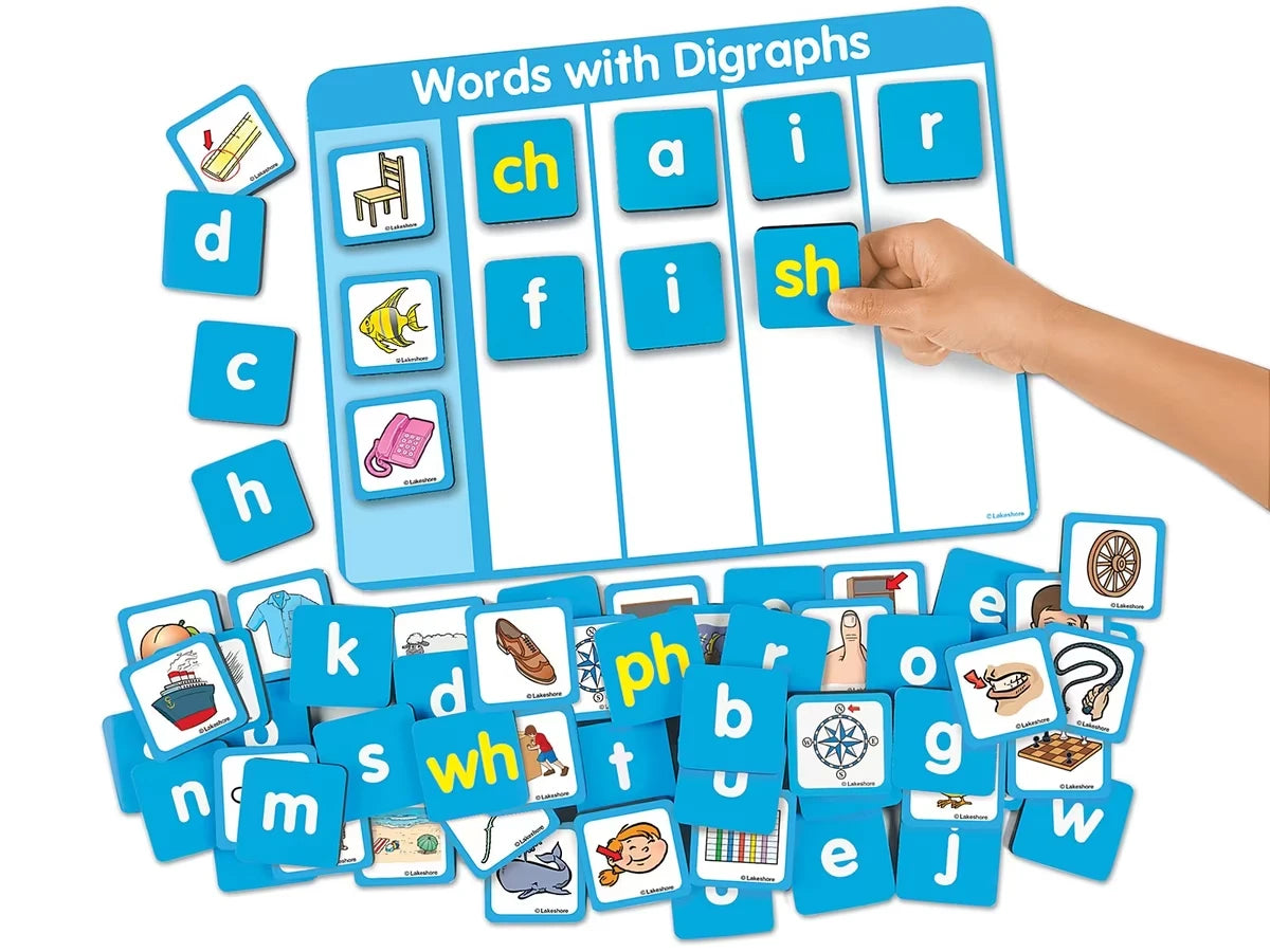 Magnetic Digraphs Word Building Board - US 8865