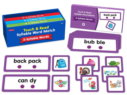 Touch & Read 2-Syllable Words Match - US 1453