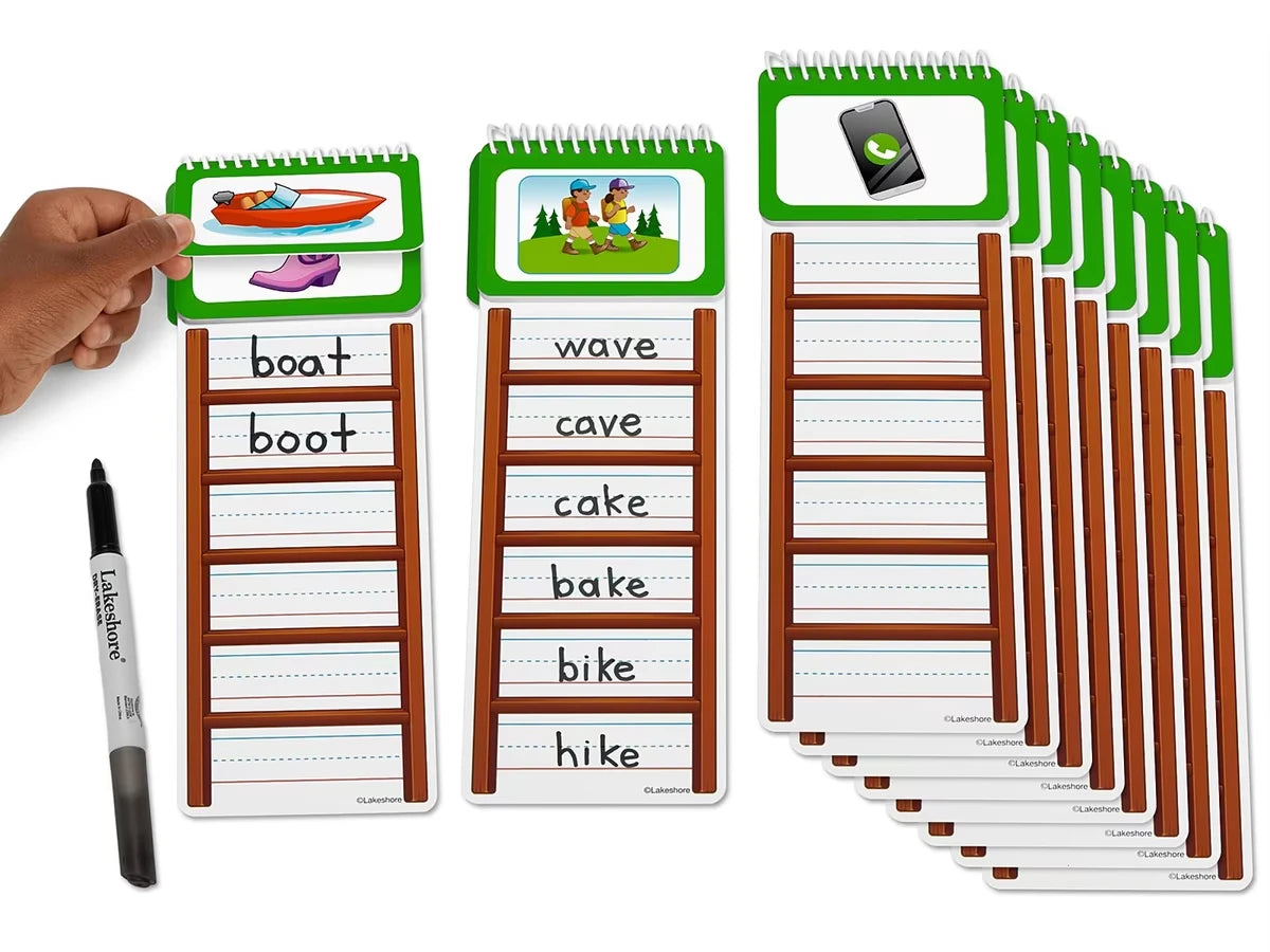 Write & Wipe Word Ladders - Vowel Sounds - US 1663